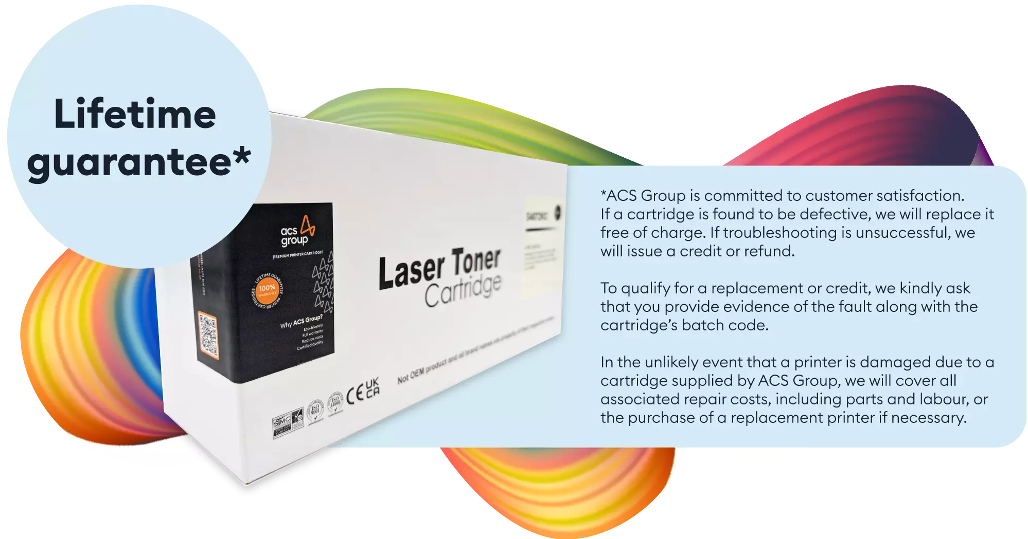 Lifetime guarantee details - see our Lifetime guarantee PDF